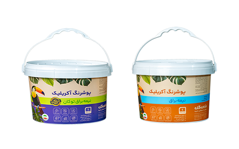 پوشرنگ اکریلیکی رزین‌گل